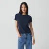 Theory Tiny Tee In Organic Cotton In Nocturne Navy
