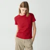 Theory Tiny Tee In Organic Slub Cotton In Cherry