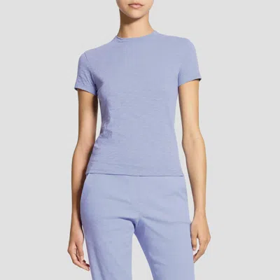 Theory Tiny Tee In Organic Slub Cotton In Blue