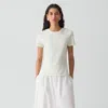 Theory Tiny Tee In Organic Slub Cotton In White