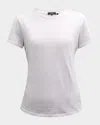 Theory Womens White Regular-fit Short-sleeves Cotton-jersey T-shirt In White
