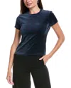 Theory Tiny Velour T-shirt In Blue