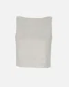 Theory White Top With Boat Neckline And Pences In Linen Blend Woman