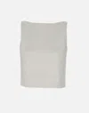 Theory White Top With Boat Neckline And Pences In Linen Blend Woman