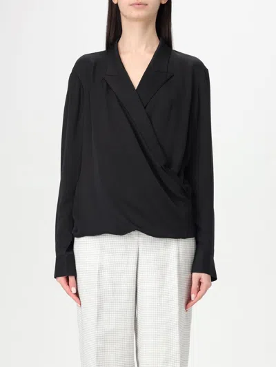 THEORY TOP THEORY WOMAN COLOR BLACK,427378002
