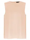 Theory Keyhole Back Lightweight Fabric Top In Pink