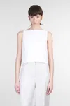 Theory Topwear In White Linen