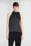 Theory Topwear In Black Polyester In Black