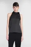 Theory Topwear In Black Polyester In Black