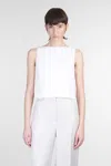 Theory Topwear In White Linen In White