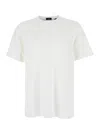 Theory White Crewneck T-shirt In Viscose Blend Stretch Man In White