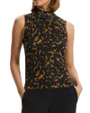 Theory Regal Merino Wool Tortoise Shell Top In Brown