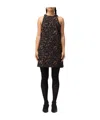 Theory Tortoiseshell Print Mini Dress In Black
