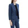 Theory Trace Bracelet Sleeve Slim Fit Wool Blend Blazer In Ash Blue