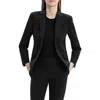 Theory Rolled-sleeve Shawl Collar One-button Jacket In Black