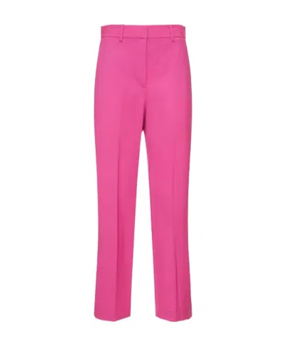 Theory Trace Straight Stretch Casual Pants In Pink