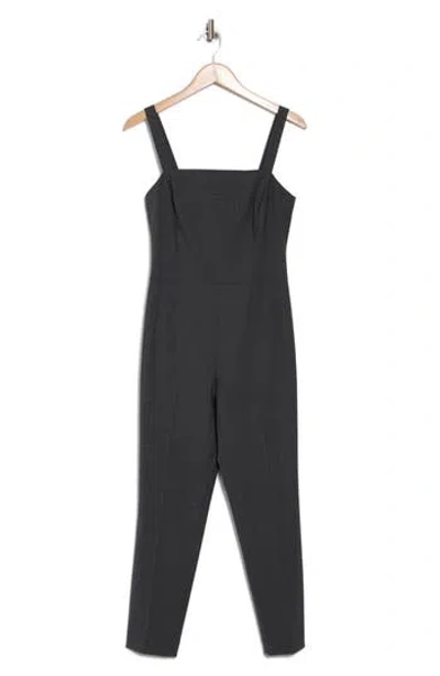 Theory Trace Stretch Wool Jumpsuit In Charcoal Melange