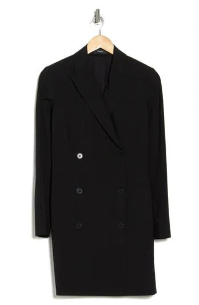 Theory Tracea Long Sleeve Blazer Dress In Black