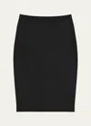 Theory Traceable Wool Knee-length Pencil Skirt In Black
