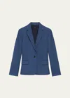 Theory Classic Staple Blazer In Ash Blue