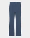 Theory Traceable Wool Slim Straight-leg Trousers In Indigo