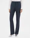 Theory Traceable Wool Slim Straight-leg Trousers In Blue