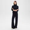 Theory Track Pant In Felted Wool-cashmere In Dark Navy