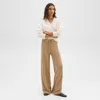 Theory Track Pant In Felted Wool-cashmere In New Camel