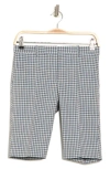 Theory Trecca Check Shorts In Blue Multi