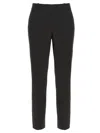 Theory Casual Pants With Waist And Loop Straps In Black