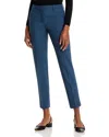 Theory Treeca 2 Good Wool Crop Suit Pants In Ash Blue