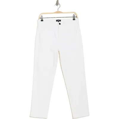 Theory Treeca Classic Straight Leg Pants In White