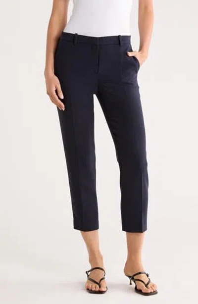 Theory Treeca Crepe Pants In Blue