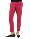 Theory Treeca Pull-on Trousers In Deep Rose