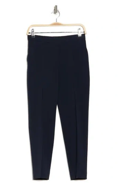 Theory Treeca Crop Pull-on Pants In Deep Navy