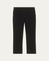 Theory Treeca Cropped Pull-on Pants In Pearl Blue