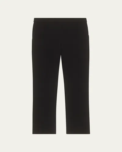 Theory Treeca Cropped Pull-on Pants In Pearl Blue