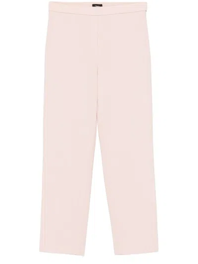 THEORY TREECA CROPPED TROUSERS WITH ELASTICATED WAIST