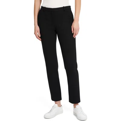 Theory Treeca Double Knit Ankle Pants In Black