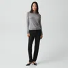 Theory Treeca Full Length Pant In Admiral Crepe In Black