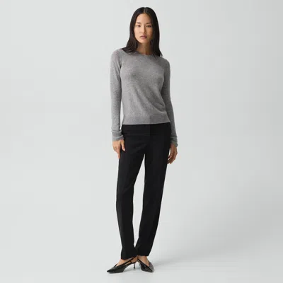 Theory Treeca Full Length Pant In Admiral Crepe In Black