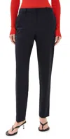 Theory Treeca Full Length Pants Deep Navy In Deep Navy
