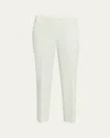 Theory Treeca Good Linen Cropped Pull-on Ankle Pants