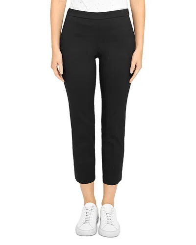 Theory Treeca 'good Linen' Pull-on Pants In Black