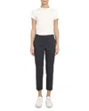 Theory Treeca 'good Linen' Pull-on Pants In Black