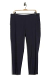 Theory Treeca Linen Blend Crop Pull-on Pants In Blue