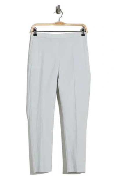 Theory Treeca Linen Blend Crop Pull-on Pants In Blue