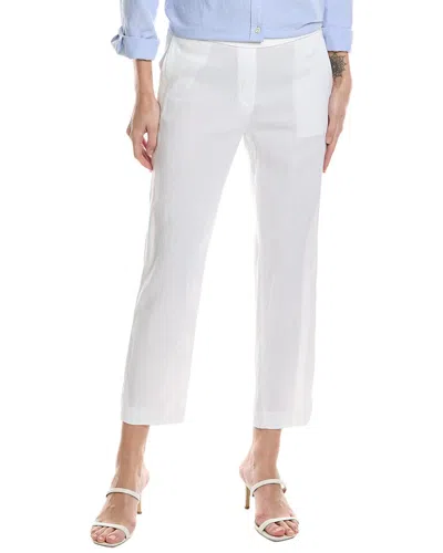 Theory Treeca Linen Pant In White