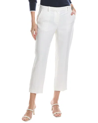 Theory Treeca Linen Pant In White
