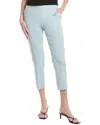 Theory Treeca Linen-blend Pant In Blue